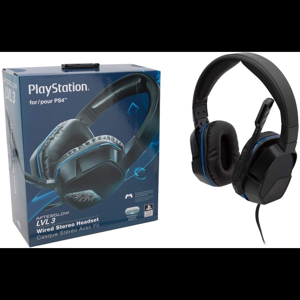 PS4 Headset Afterglow Lvl 3 PDP